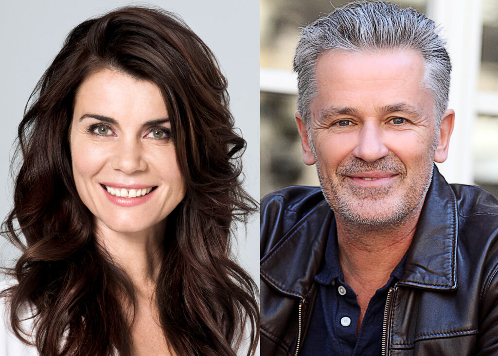 Das Foto zeigt zwei Porträts der beiden Hauptdarsteller.