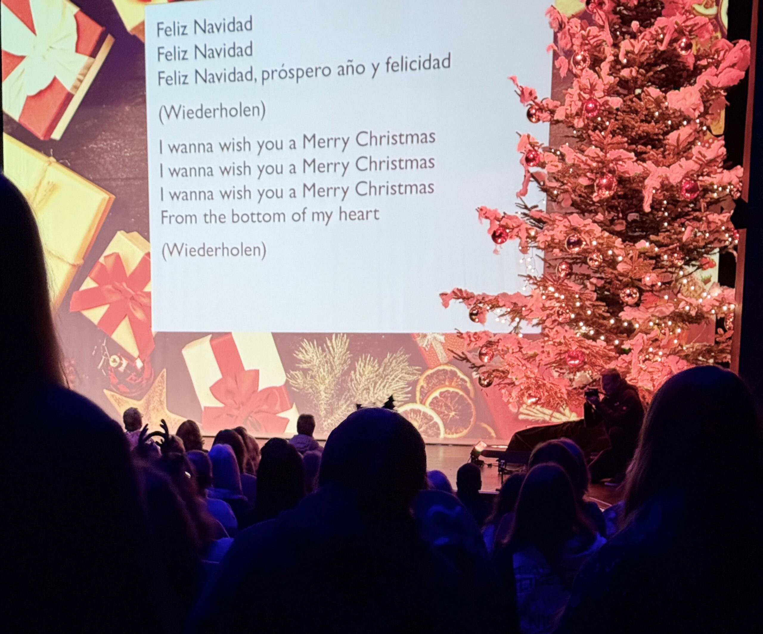 Publikum und Atmosphäre von der Weihnachts-Special-Premiere.