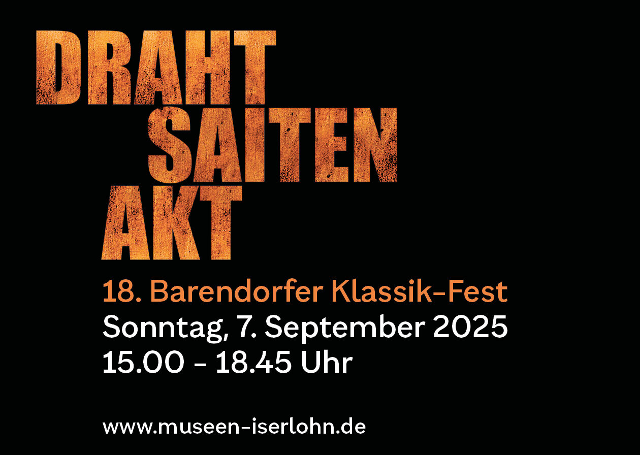 Veranstaltungsplakat Drahtsaitenakt
