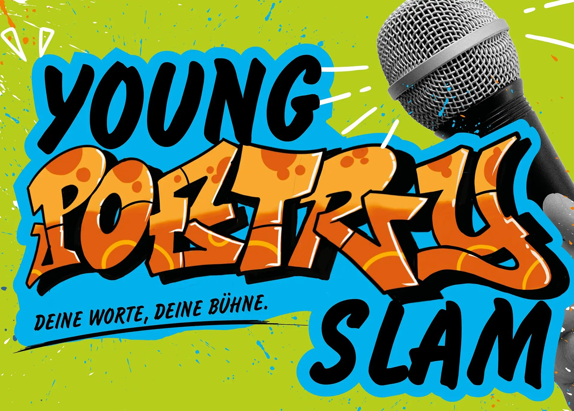 Graffiti-Schriftzug Young Poetry Slam
