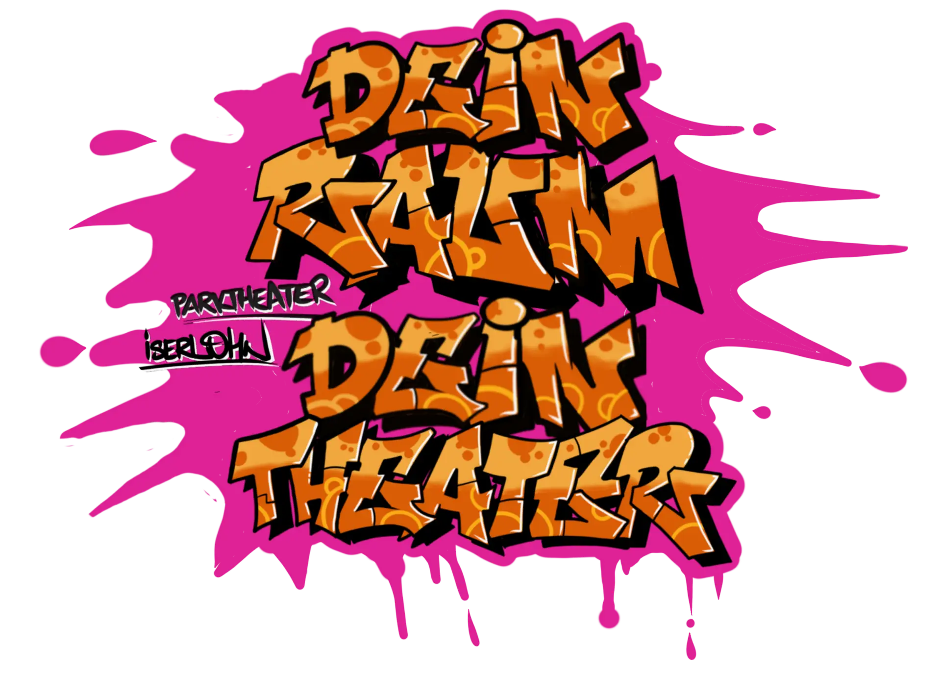 Graffiti-Logo für das Projekt "Dein Raum. Dein Theater"